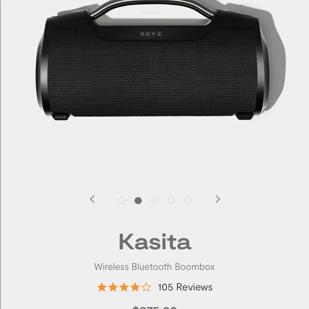 Kove Kasita wireless bluetooth boom box! new w box